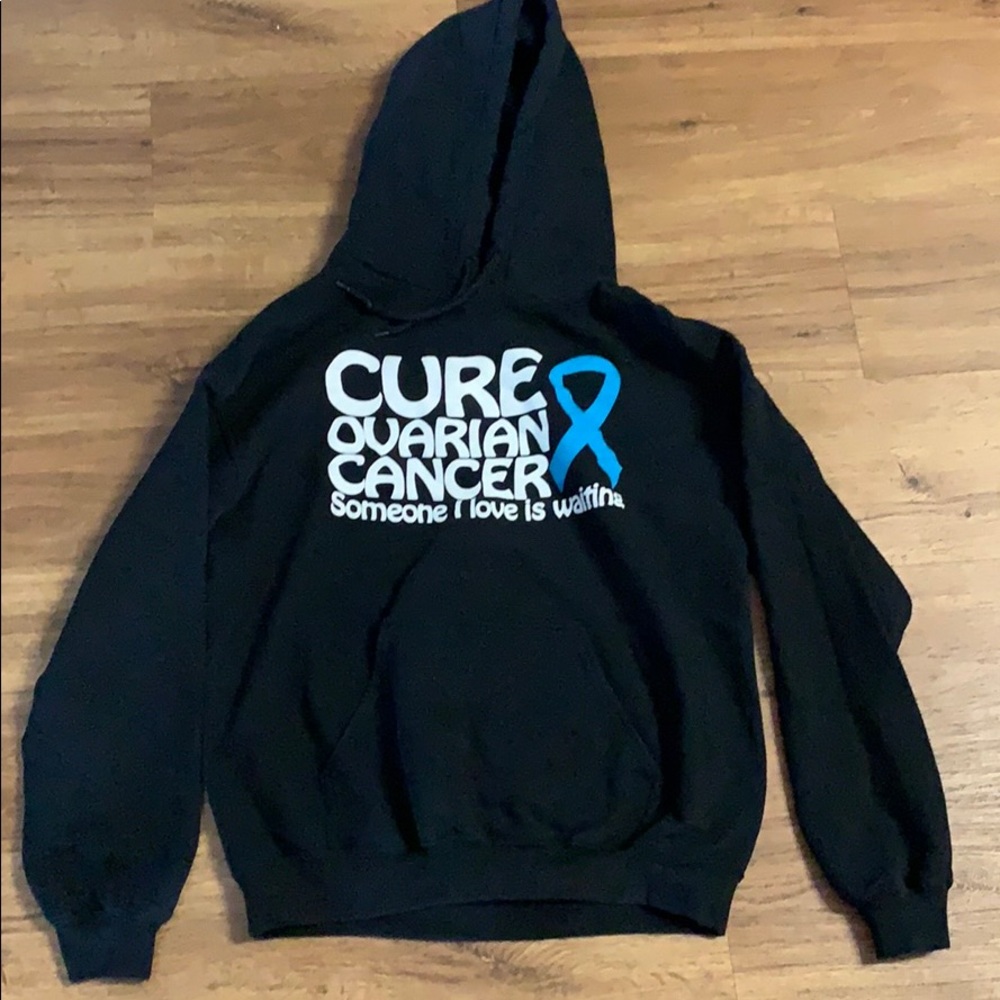 Black Ovarian Cancer Awareness sweatshirt